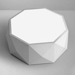 Plafonniers géométriques à lumière blanche, concis et modernes