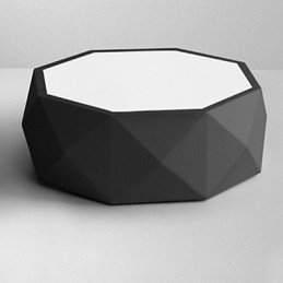Plafonniers géométriques à lumière blanche, concis et modernes