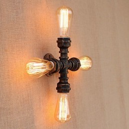 Peinture rétro country pour mini-bras pivotant avec éclairage d'ambiance inclus