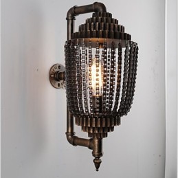 Lampe d'atelier éolienne industrielle vintage en fer