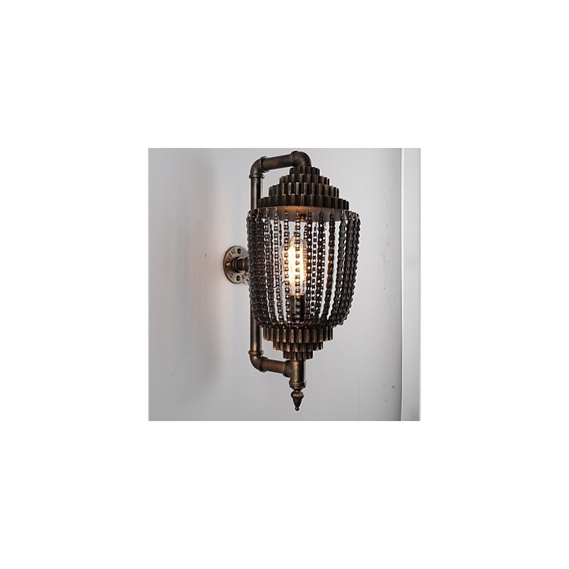 Lampe d'atelier éolienne industrielle vintage en fer