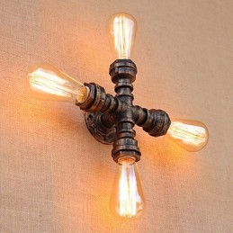 Peinture rétro country pour mini-bras pivotant avec éclairage d'ambiance inclus