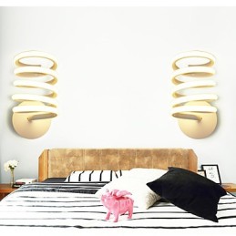 Applique murale en aluminium moderne minimaliste pour chambre à coucher, couloir, lampe de chevet, lampe créative