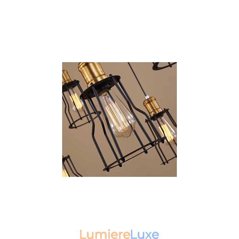 Lustre en métal peint par Country Designers