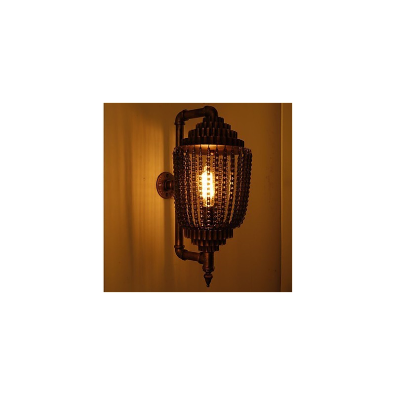 Lampe d'atelier éolienne industrielle vintage en fer