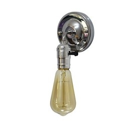 Applique murale en fer forgé, lampe sabre laser noire muette sur le mur