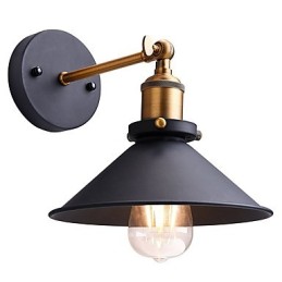 Lot de 2 appliques murales industrielles en métal style Edison, style vintage, luminaire décoratif pour café, club, bar
