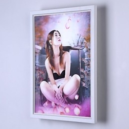 Peinture contemporaine moderne intégrée pour appliques murales à lumière ambiante