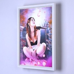 Peinture contemporaine moderne intégrée pour appliques murales à lumière ambiante