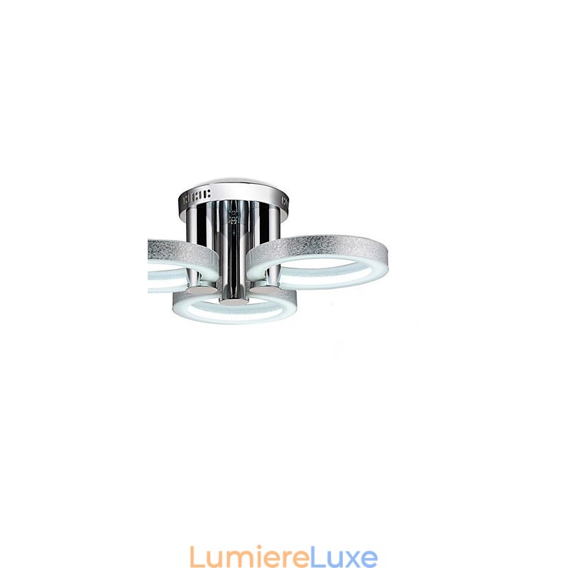 Lustre Moderne Argenté 3 Lumières