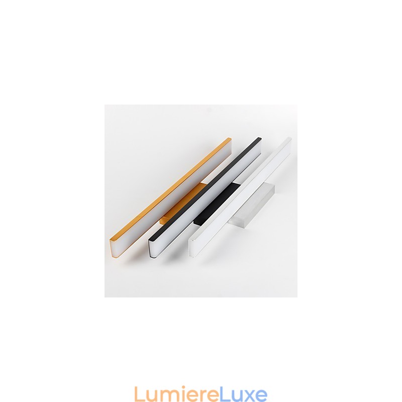 Lampe de salle de bain 32 W de haute qualité, en aluminium et acrylique, idéale pour le maquillage.