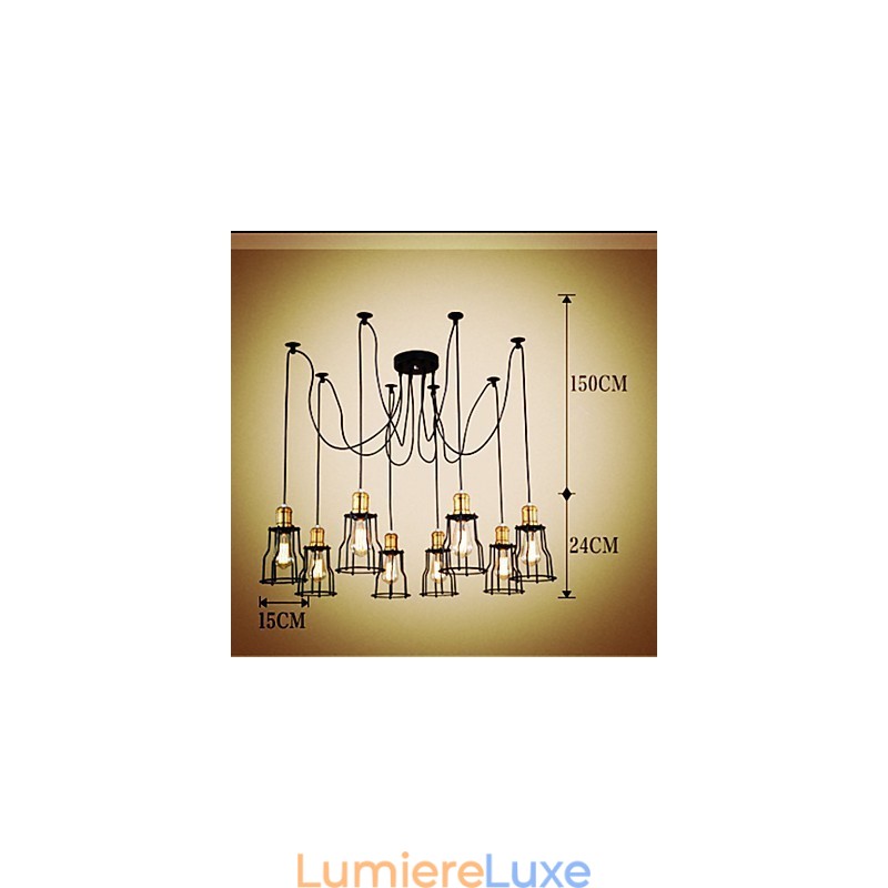 Lustre en métal peint par Country Designers