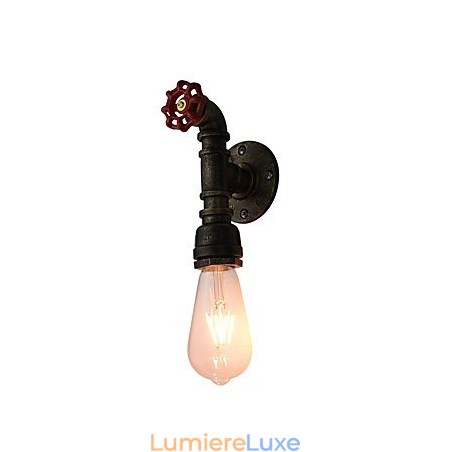 Applique murale en fer forgé, lampe sabre laser noire muette sur le mur Applique murale en fer forgé, lampe sabre laser noire muette sur le mur