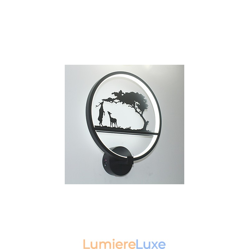 Applique murale en aluminium, design moderne et simple, luminaire décoratif d'intérieur, idéal pour un couloir, une table de chevet ou un commerce.