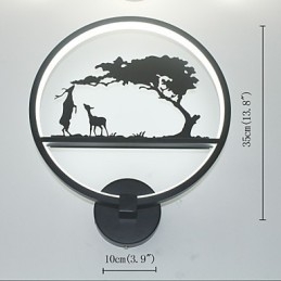 Applique murale en aluminium, design moderne et simple, luminaire décoratif d'intérieur, idéal pour un couloir, une table de chevet ou un commerce.