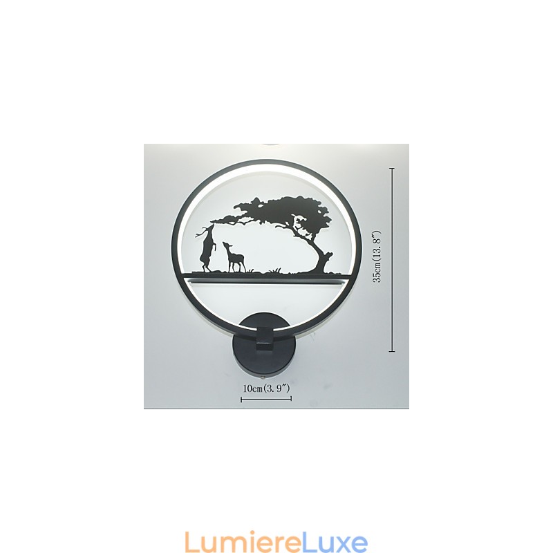 Applique murale en aluminium, design moderne et simple, luminaire décoratif d'intérieur, idéal pour un couloir, une table de chevet ou un commerce.