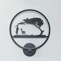 Applique murale en aluminium, design moderne et simple, luminaire décoratif d'intérieur, idéal pour un couloir, une table de chevet ou un commerce.