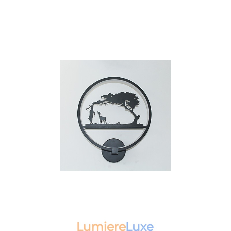 Applique murale en aluminium, design moderne et simple, luminaire décoratif d'intérieur, idéal pour un couloir, une table de chevet ou un commerce.