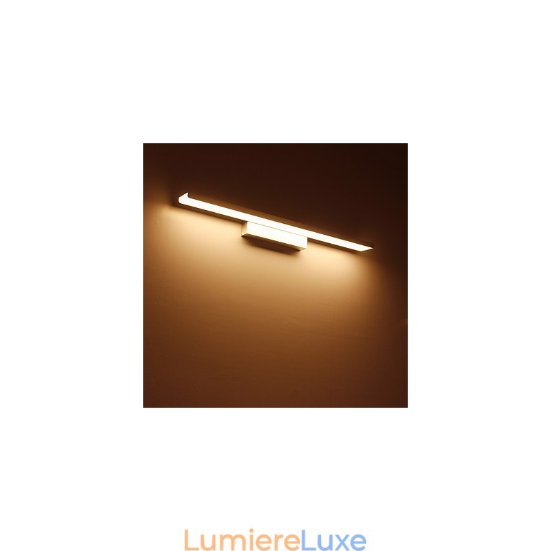Lampe miroir pour salle de bain, éclairage mural en aluminium et acrylique, éclairage de maquillage
