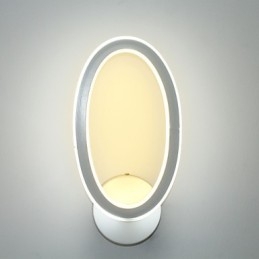 Applique murale d'intérieur moderne et originale en aluminium, idéale pour un couloir, un escalier ou un porche