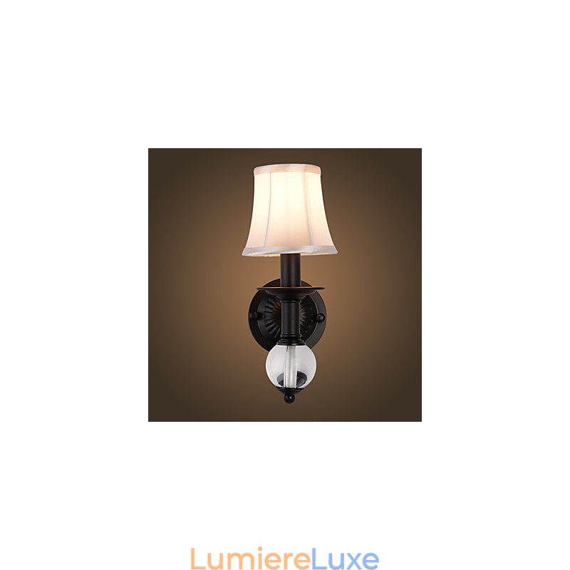 Applique murale rustique simple et vintage avec lumière ambiante