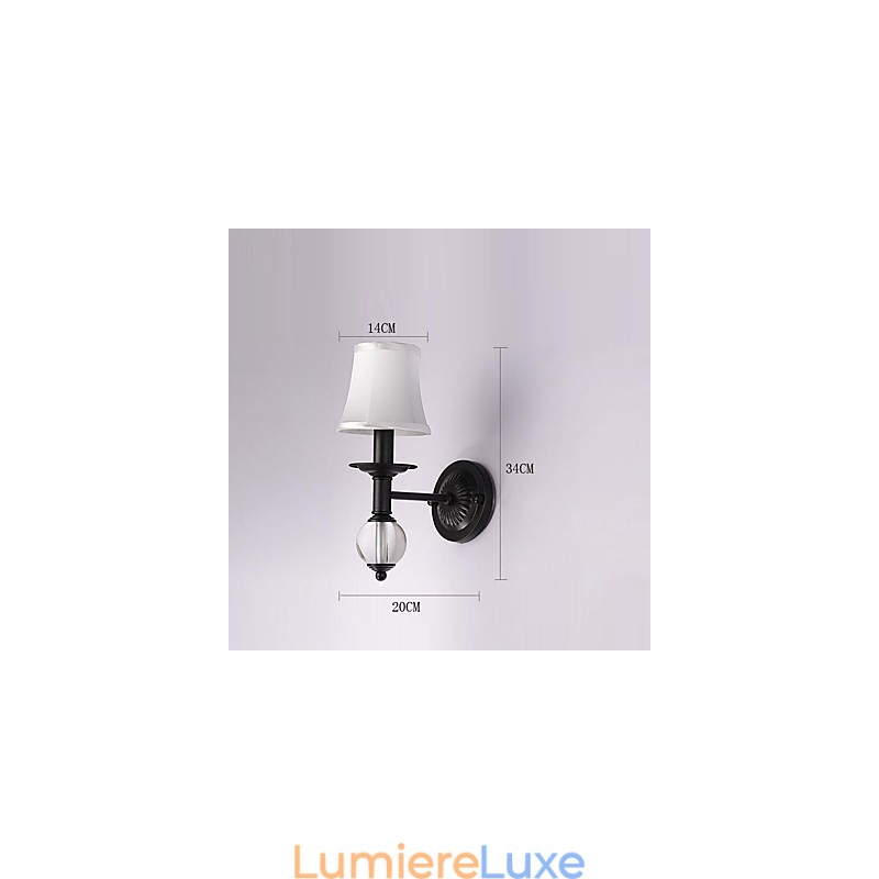 Applique murale rustique simple et vintage avec lumière ambiante