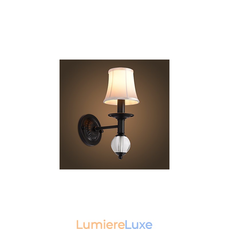 Applique murale rustique simple et vintage avec lumière ambiante