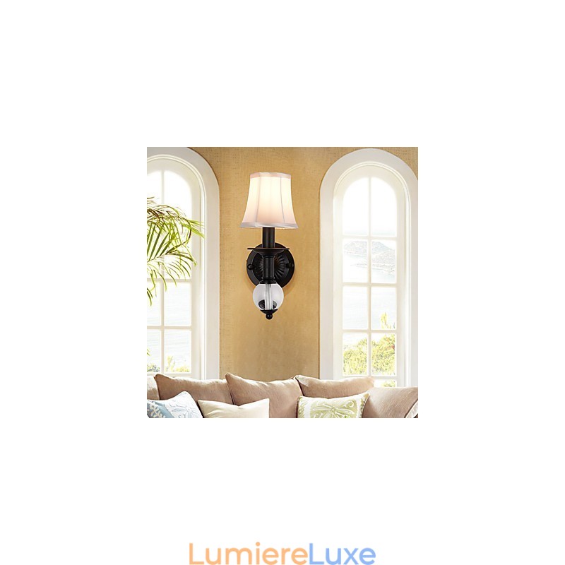 Applique murale rustique simple et vintage avec lumière ambiante