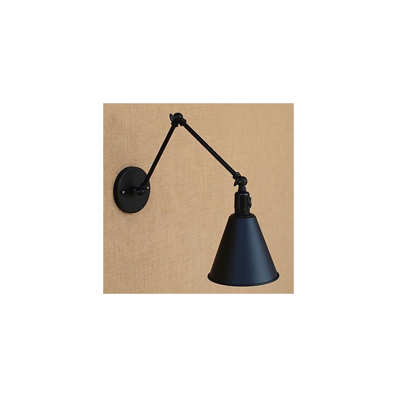 Applique murale rétro de style mini avec bras pivotant et protection des yeux