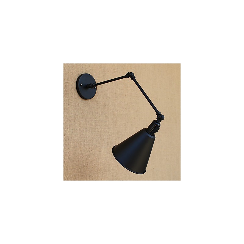 Applique murale rétro de style mini avec bras pivotant et protection des yeux