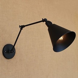 Applique murale rétro de style mini avec bras pivotant et protection des yeux