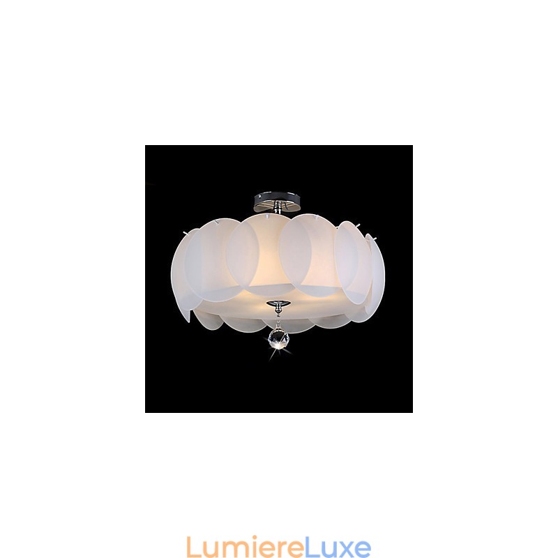 Lustre en verre à 3 lumières, famille de luminaires suspendus modernes