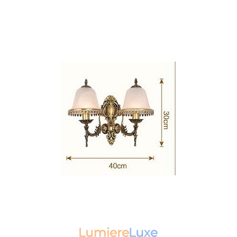 Applique murale vintage galvanisée avec éclairage encastré