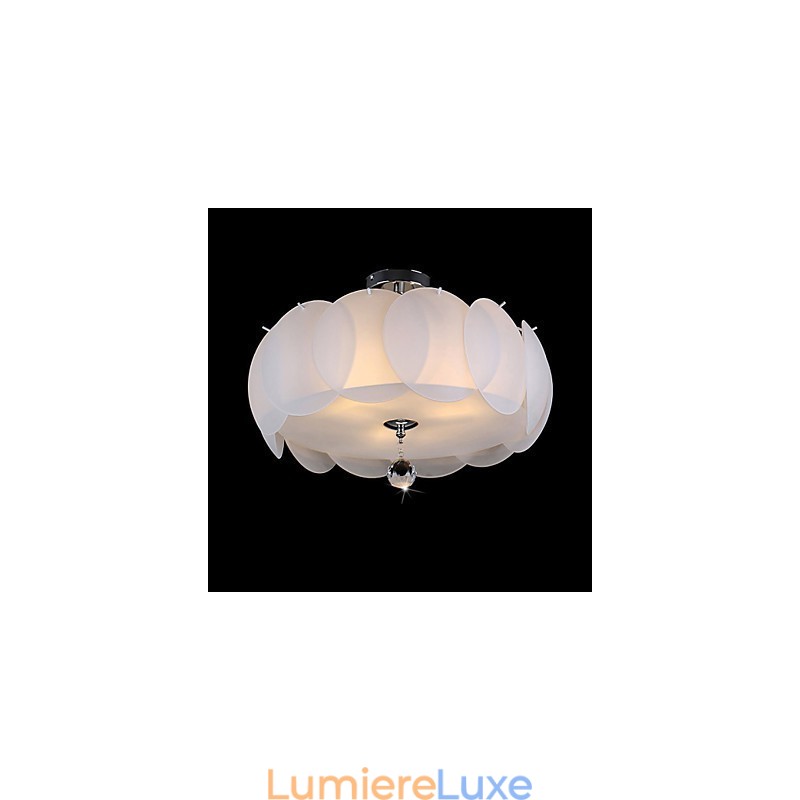 Lustre en verre à 3 lumières, famille de luminaires suspendus modernes