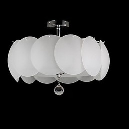 Lustre en verre à 3 lumières, famille de luminaires suspendus modernes
