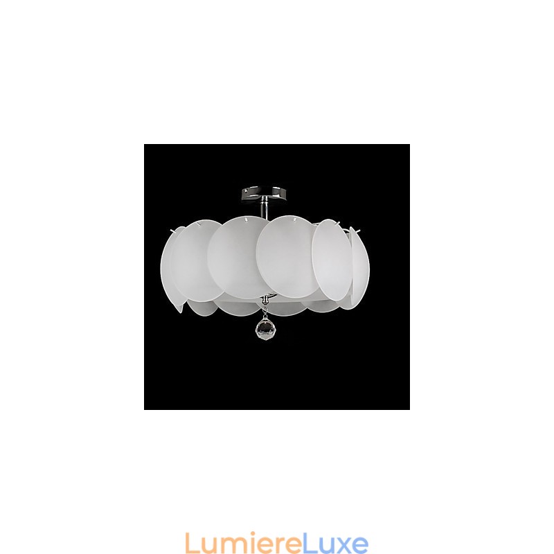 Lustre en verre à 3 lumières, famille de luminaires suspendus modernes