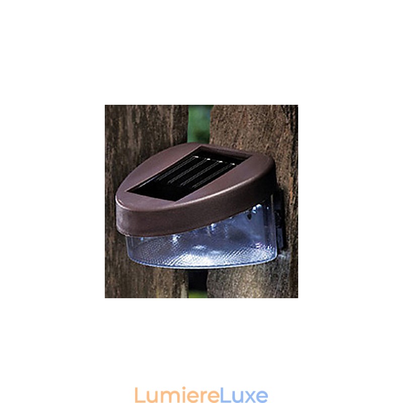 Lampe solaire blanche pour chemin, mur, paysage, clôture de jardin