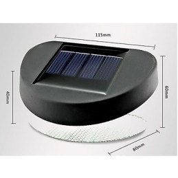 Lampe solaire blanche pour chemin, mur, paysage, clôture de jardin