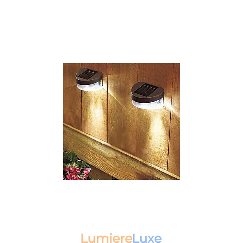 Lampe solaire blanche pour chemin, mur, paysage, clôture de jardin