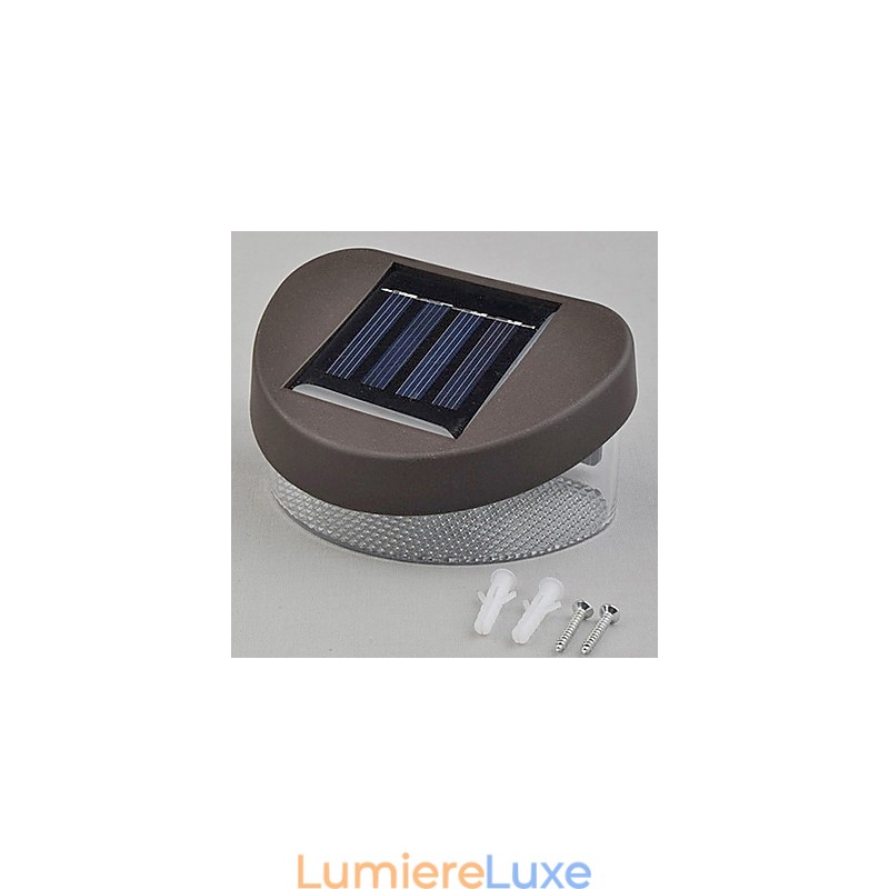 Lampe solaire blanche pour chemin, mur, paysage, clôture de jardin