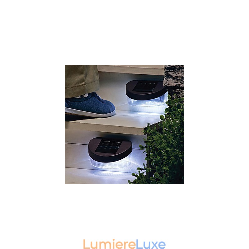 Lampe solaire blanche pour chemin, mur, paysage, clôture de jardin