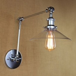 Lampe d'ambiance à bras pivotant style mini, style rétro vintage, galvanoplastie