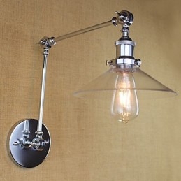 Lampe d'ambiance à bras pivotant style mini, style rétro vintage, galvanoplastie