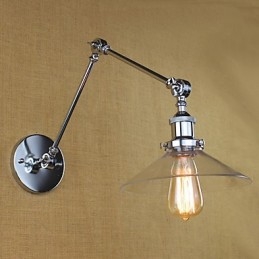 Lampe d'ambiance à bras pivotant style mini, style rétro vintage, galvanoplastie