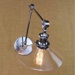 Lampe d'ambiance à bras pivotant style mini, style rétro vintage, galvanoplastie