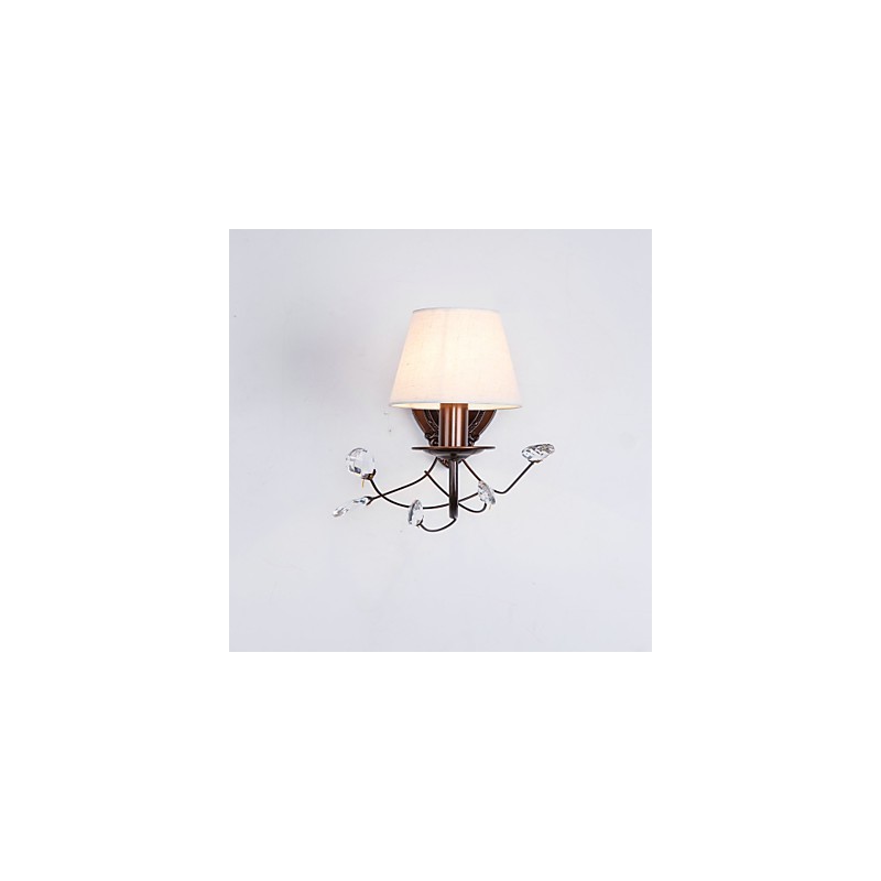Applique murale rustique galvanisée de style mini avec éclairage d'ambiance