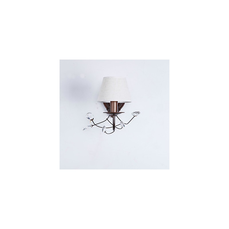 Applique murale rustique galvanisée de style mini avec éclairage d'ambiance