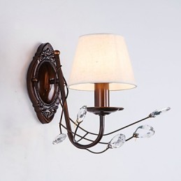 Applique murale rustique galvanisée de style mini avec éclairage d'ambiance