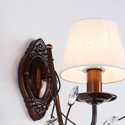 Applique murale rustique galvanisée de style mini avec éclairage d'ambiance