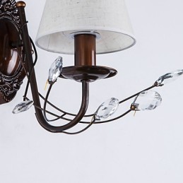 Applique murale rustique galvanisée de style mini avec éclairage d'ambiance
